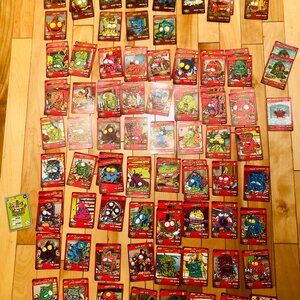 🗑️Trash Pack 90-Card Lot (incl. foil & sparkle)+Game Rules Moose Toys Game Cards